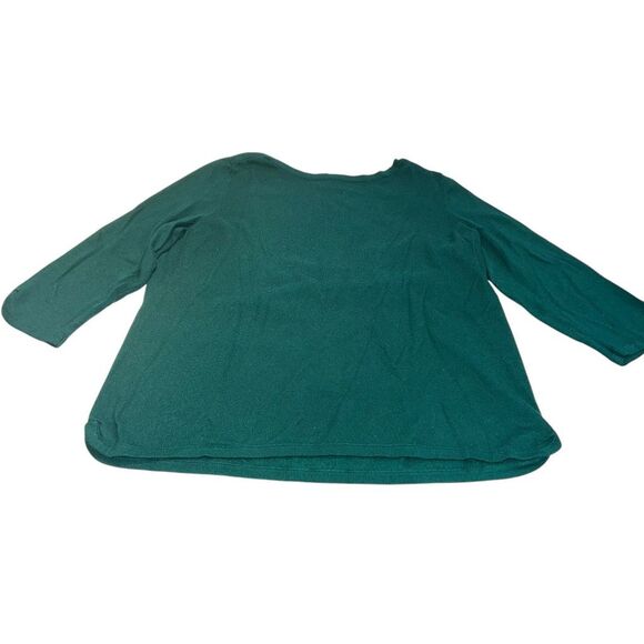 Chico’s Dark Green‎ 3/4 Sleeve Sweater - Size 2 - Picture 1 of 8